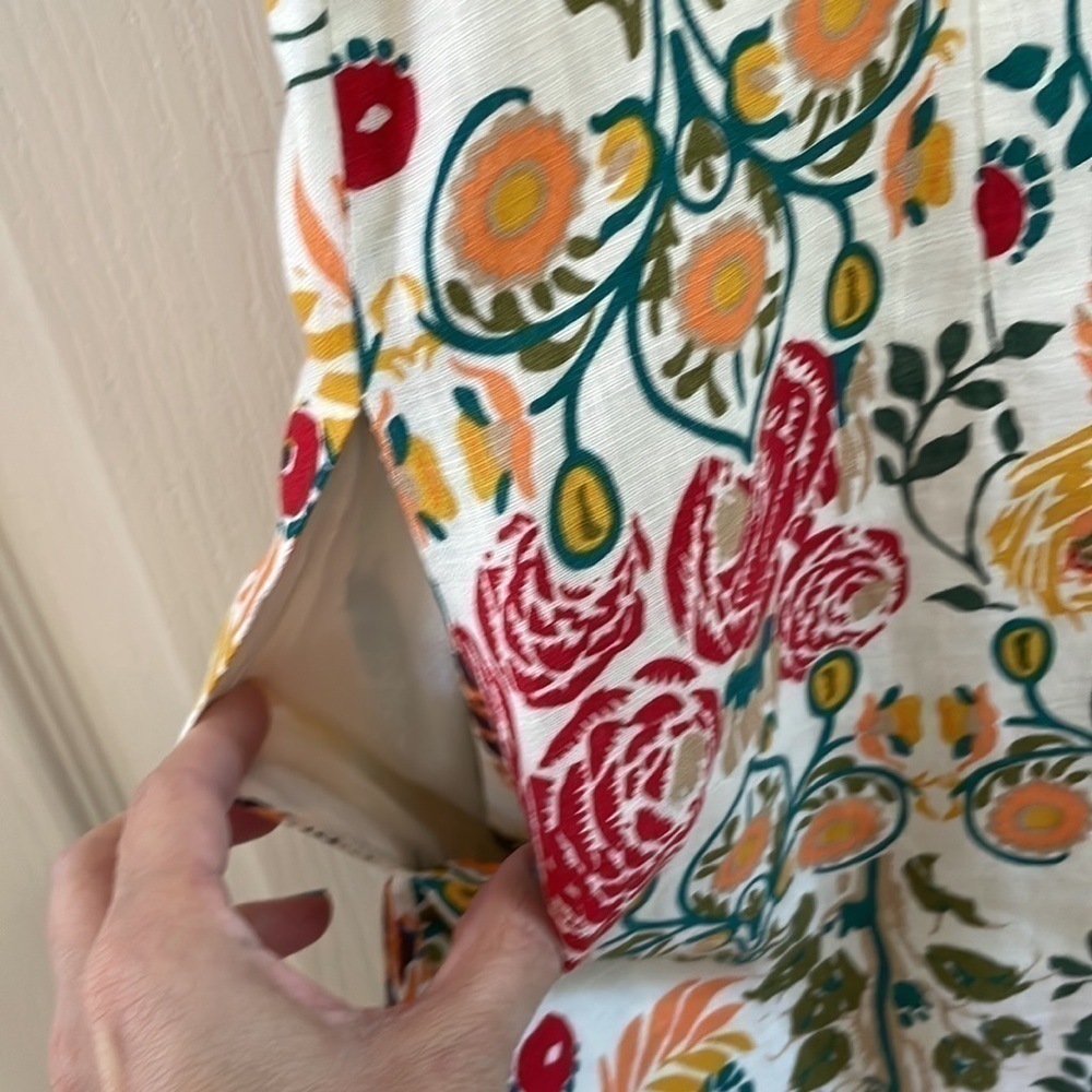 J. McLaughlin Sleeveless Floral Dress. size 4 - Picture 4 of 4